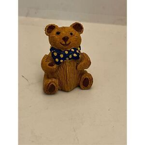 Vintage Stephen Frost Warwick Collectible Pewter Hand Painted Teddy Bear Thimble